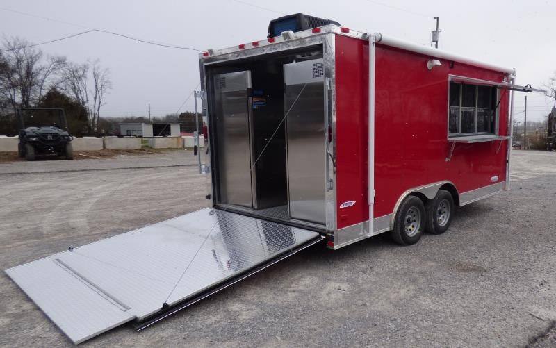 1282-concession-trailer-8.5-x16-red-event-food-catering-bbq-22.jpg Concession Trailer 8.5'x16' Red - Event Food Catering BBQ
