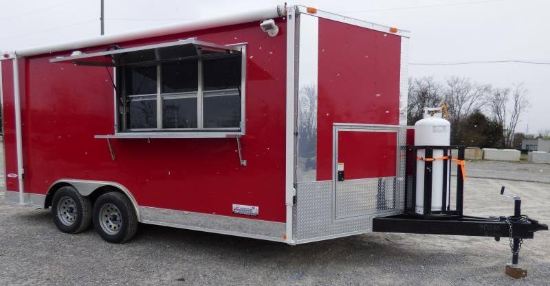 1282-concession-trailer-8.5-x16-red-event-food-catering-bbq-33.jpg Concession Trailer 8.5'x16' Red - Event Food Catering BBQ