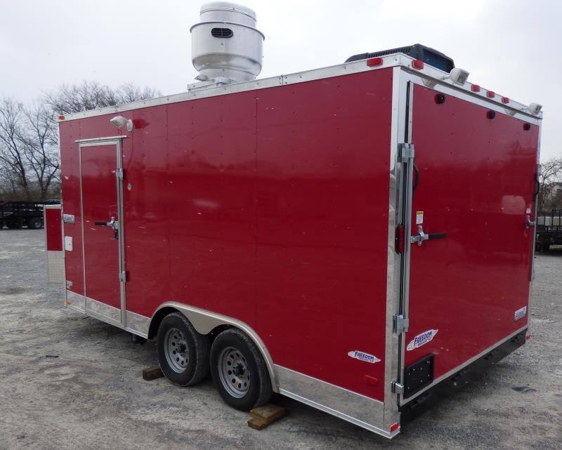 1282-concession-trailer-8.5-x16-red-event-food-catering-bbq-39.jpg Concession Trailer 8.5'x16' Red - Event Food Catering BBQ