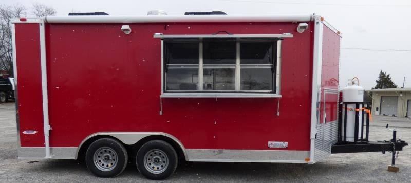 1282-concession-trailer-8.5-x16-red-event-food-catering-bbq-8.jpg Concession Trailer 8.5'x16' Red - Event Food Catering BBQ