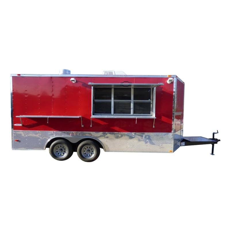 1283-concession-trailer-8.5-x16-red-food-catering-event-bbq-1.jpg Concession Trailer 8.5'x16' Red - Food Catering Event BBQ