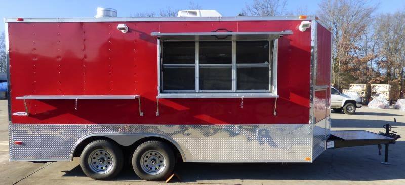 1283-concession-trailer-8.5-x16-red-food-catering-event-bbq-10.jpg Concession Trailer 8.5'x16' Red - Food Catering Event BBQ