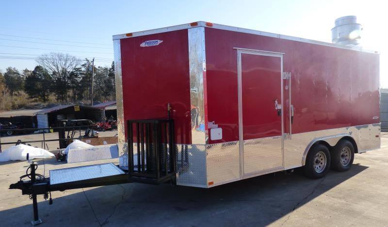 1283-concession-trailer-8.5-x16-red-food-catering-event-bbq-12.jpg Concession Trailer 8.5'x16' Red - Food Catering Event BBQ