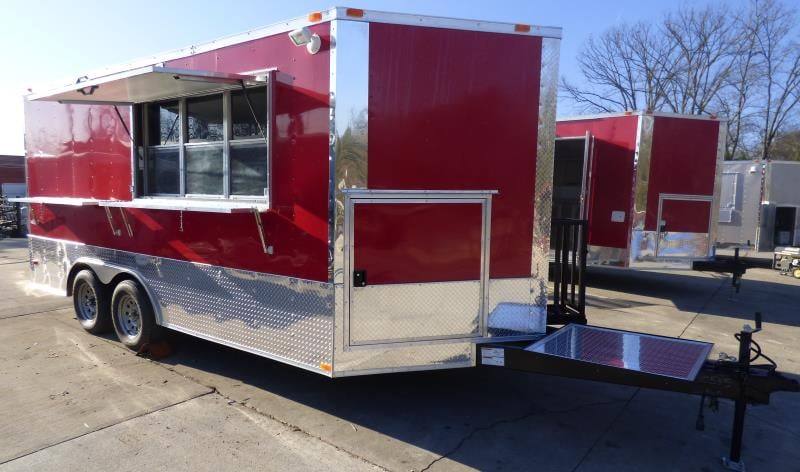 1283-concession-trailer-8.5-x16-red-food-catering-event-bbq-23.jpg Concession Trailer 8.5'x16' Red - Food Catering Event BBQ