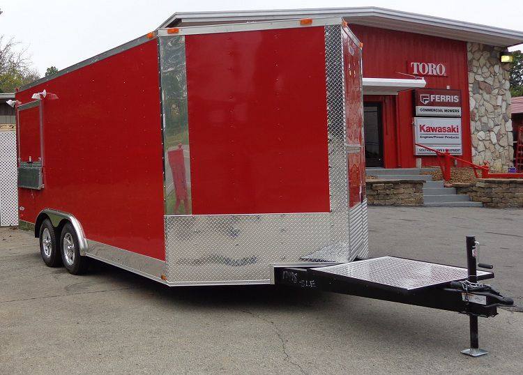 1284-concession-trailer-8.5-x16-red-food-vending-catering-event-2.jpg Concession Trailer 8.5'x16' Red - Food Vending Catering Event