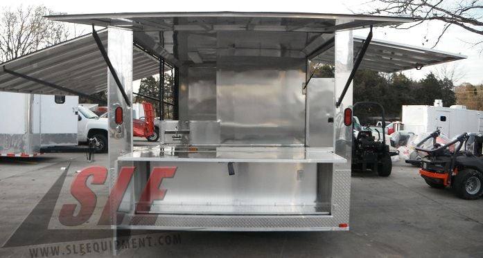 Concession Trailer 8.5'x16' Red - Pizza Event Food BBQ Catering