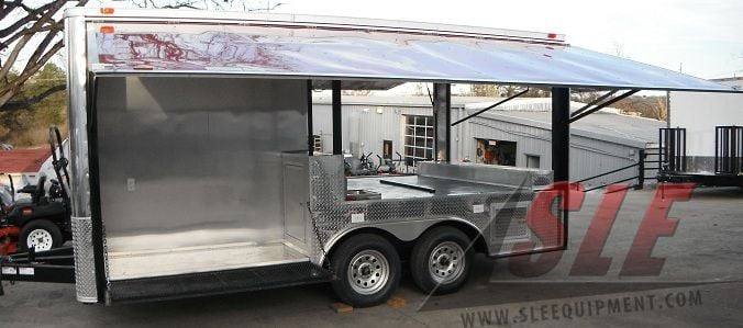 Concession Trailer 8.5'x16' Red - Pizza Event Food BBQ Catering