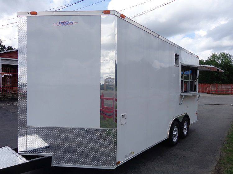 1286-concession-trailer-8.5-x16-white-event-food-catering-enclosed-kitchen-14.jpg Concession Trailer 8.5'x16' White - Event Food Catering Enclosed Kitchen
