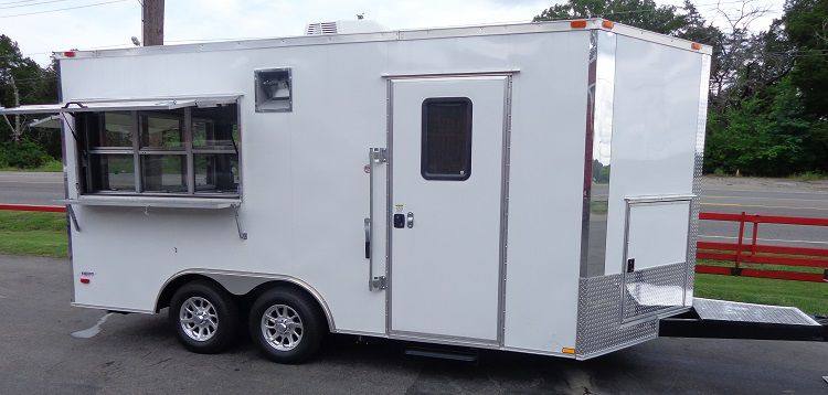 1286-concession-trailer-8.5-x16-white-event-food-catering-enclosed-kitchen-17.jpg Concession Trailer 8.5'x16' White - Event Food Catering Enclosed Kitchen