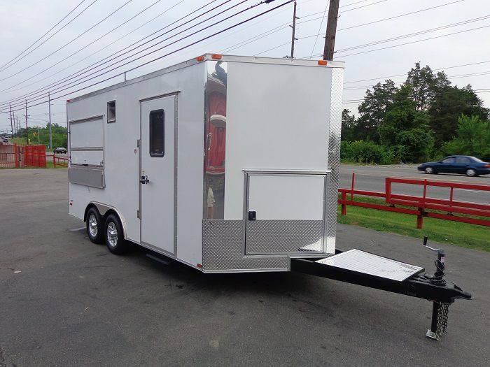 1286-concession-trailer-8.5-x16-white-event-food-catering-enclosed-kitchen-45.jpg Concession Trailer 8.5'x16' White - Event Food Catering Enclosed Kitchen