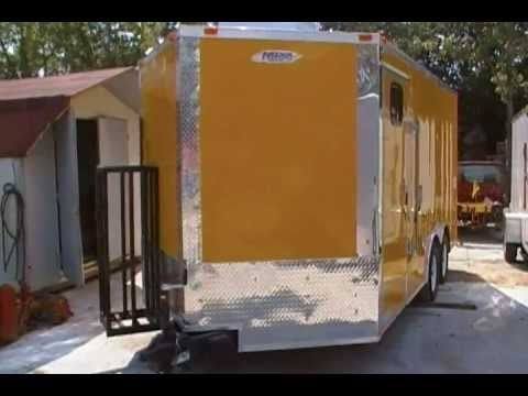 1287-concession-trailer-8.5-x16-yellow-bbq-catering-event-vending-4.jpg Concession Trailer 8.5'x16' Yellow - BBQ Catering Event Vending