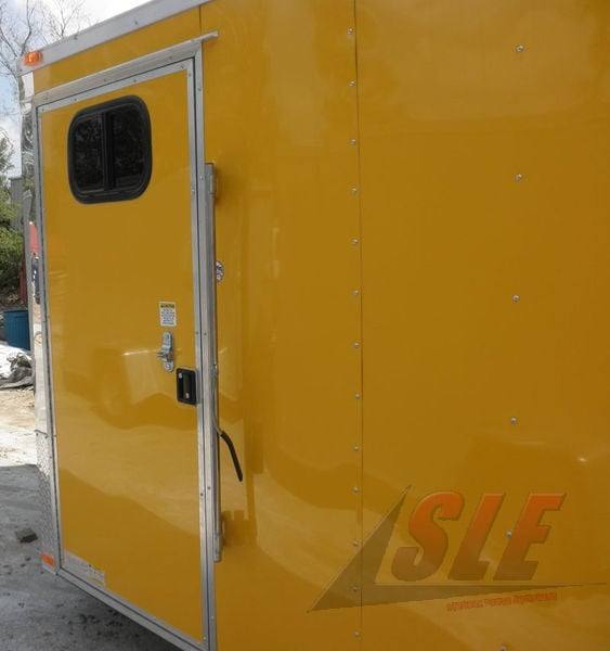 1287-concession-trailer-8.5-x16-yellow-bbq-catering-event-vending-6.jpg Concession Trailer 8.5'x16' Yellow - BBQ Catering Event Vending