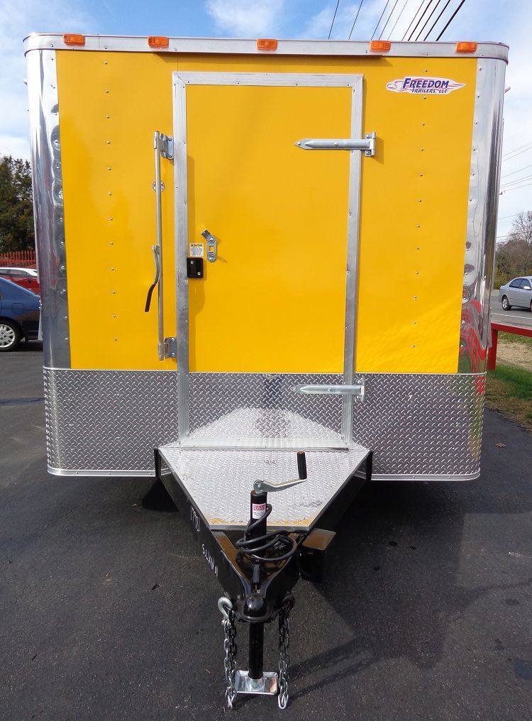 1288-concession-trailer-8.5-x16-yellow-catering-food-event-vending-4.jpg Concession Trailer 8.5'x16' Yellow - Catering Food Event Vending