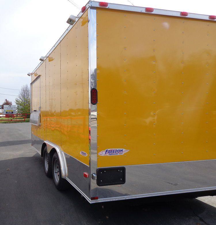 1288-concession-trailer-8.5-x16-yellow-catering-food-event-vending-9.jpg Concession Trailer 8.5'x16' Yellow - Catering Food Event Vending