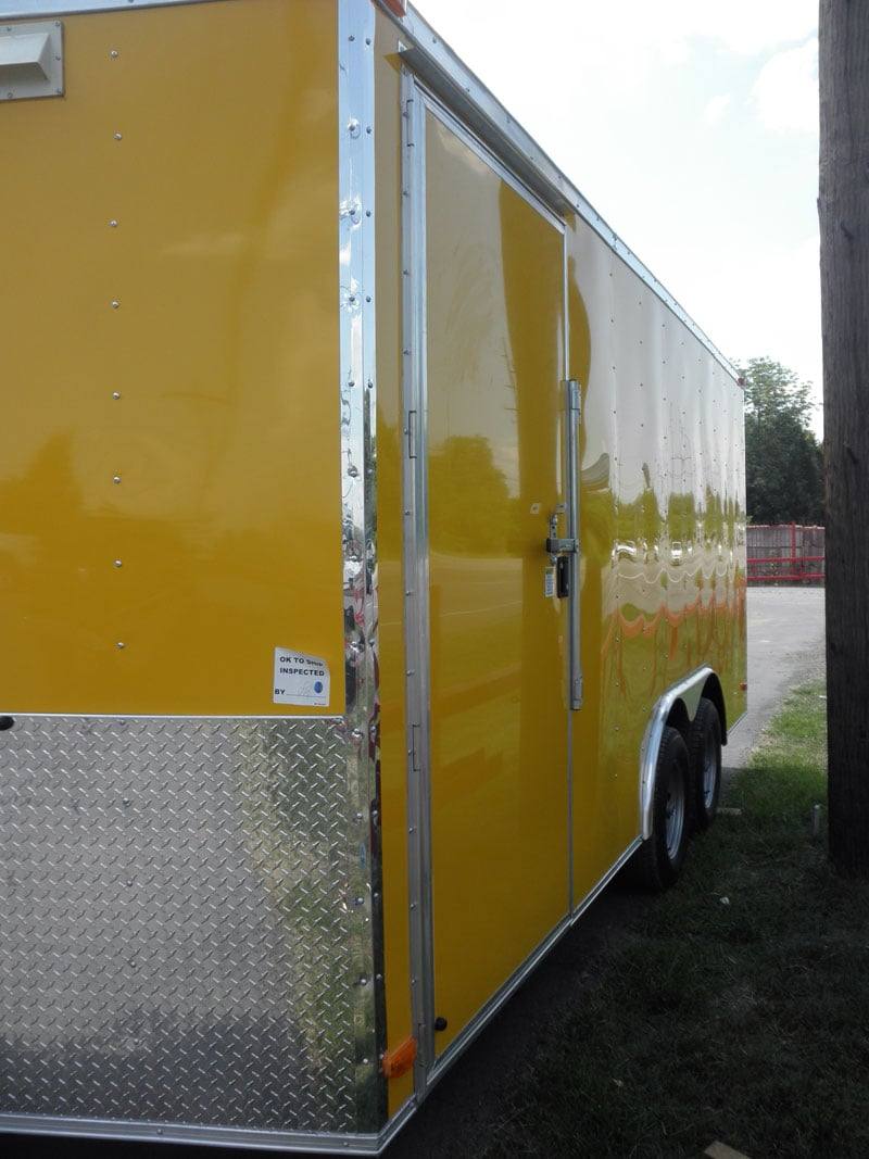Concession Trailer 8.5'x16' Yellow - Food Vending Catering Event