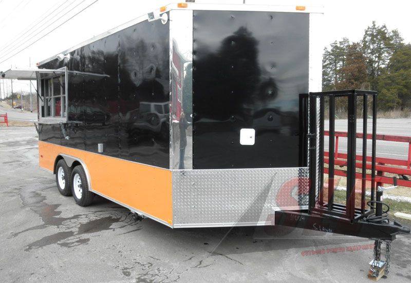1290-concession-trailer-8.5-x17-black-yellow-bbq-vending-event-catering-4.jpg Concession Trailer 8.5'x17' Black & Yellow - BBQ Vending Event Catering