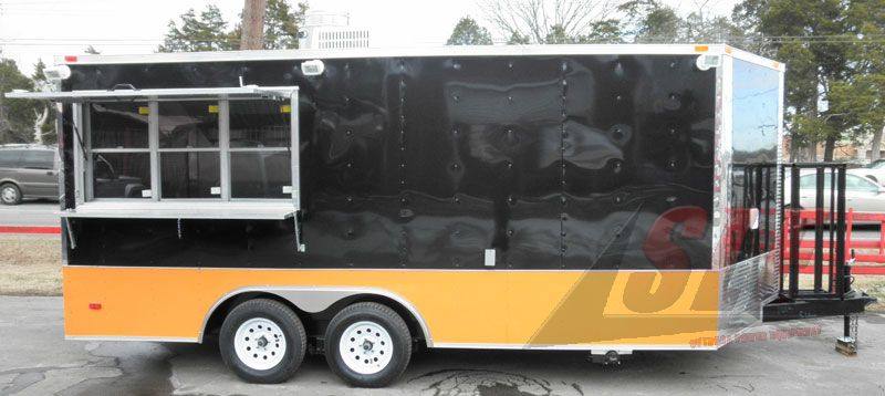 1290-concession-trailer-8.5-x17-black-yellow-bbq-vending-event-catering-5.jpg Concession Trailer 8.5'x17' Black & Yellow - BBQ Vending Event Catering