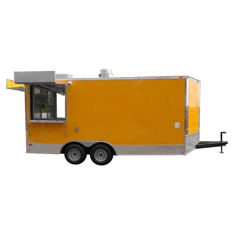 Concession Trailer 8.5'x17' Yellow - Catering Food Event Vending