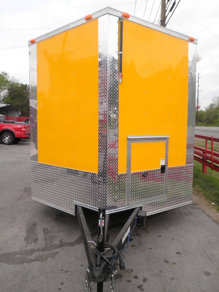 Concession Trailer 8.5'x17' Yellow - Catering Food Event Vending