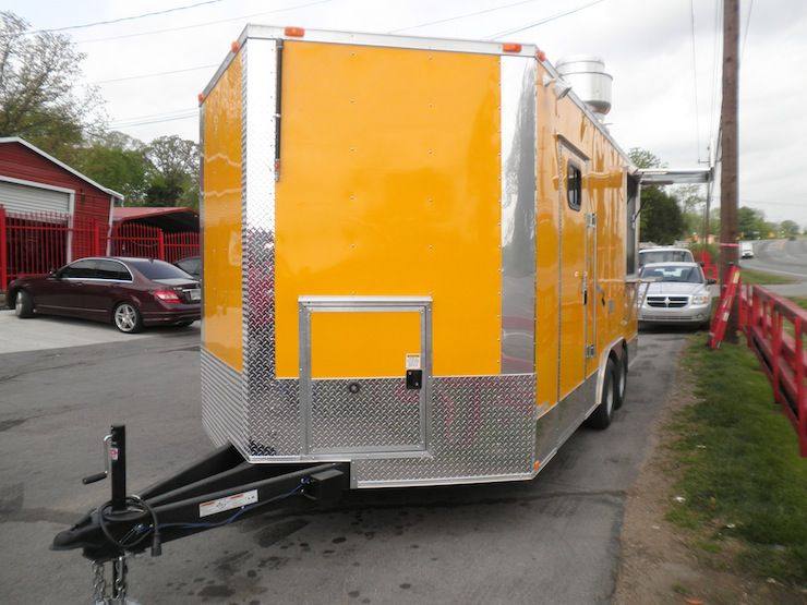 Concession Trailer 8.5'x17' Yellow - Catering Food Event Vending