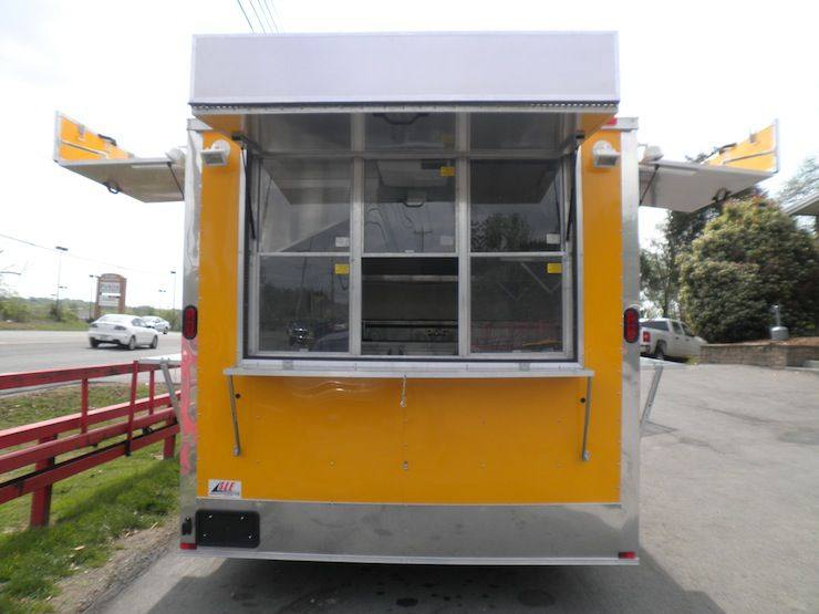 Concession Trailer 8.5'x17' Yellow - Catering Food Event Vending