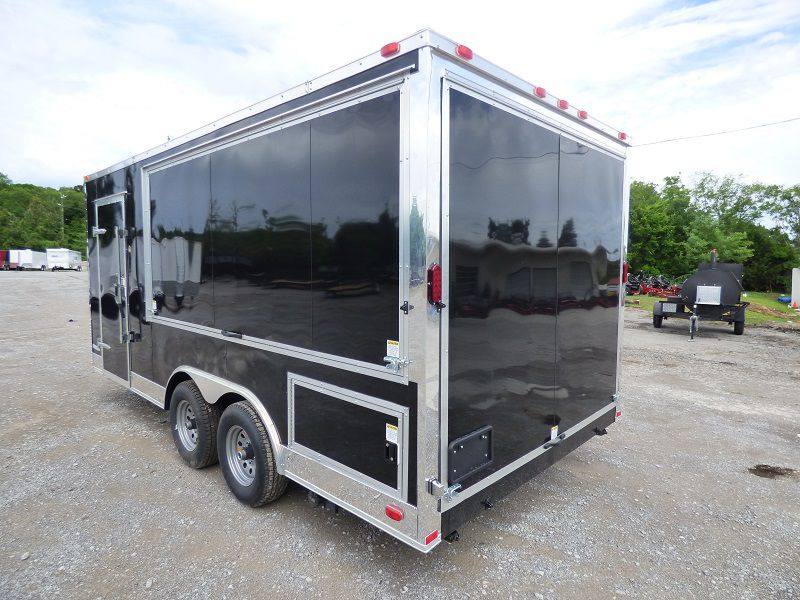 1292-concession-trailer-8.5-x18-black-vending-pizza-food-kitchen-10.jpg Concession Trailer 8.5'x18' Black - Vending Pizza Food Kitchen