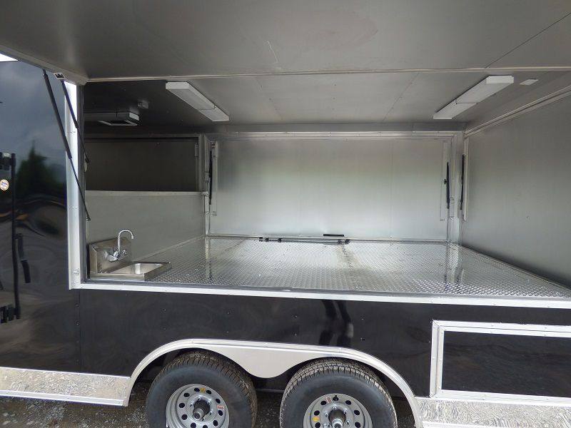 1292-concession-trailer-8.5-x18-black-vending-pizza-food-kitchen-14.jpg Concession Trailer 8.5'x18' Black - Vending Pizza Food Kitchen