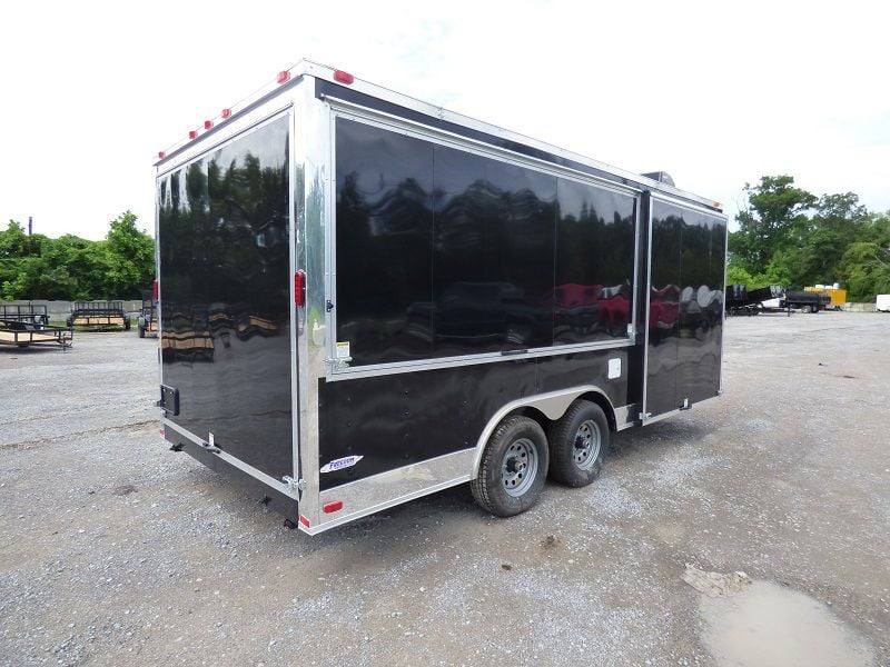 1292-concession-trailer-8.5-x18-black-vending-pizza-food-kitchen-2.jpg Concession Trailer 8.5'x18' Black - Vending Pizza Food Kitchen
