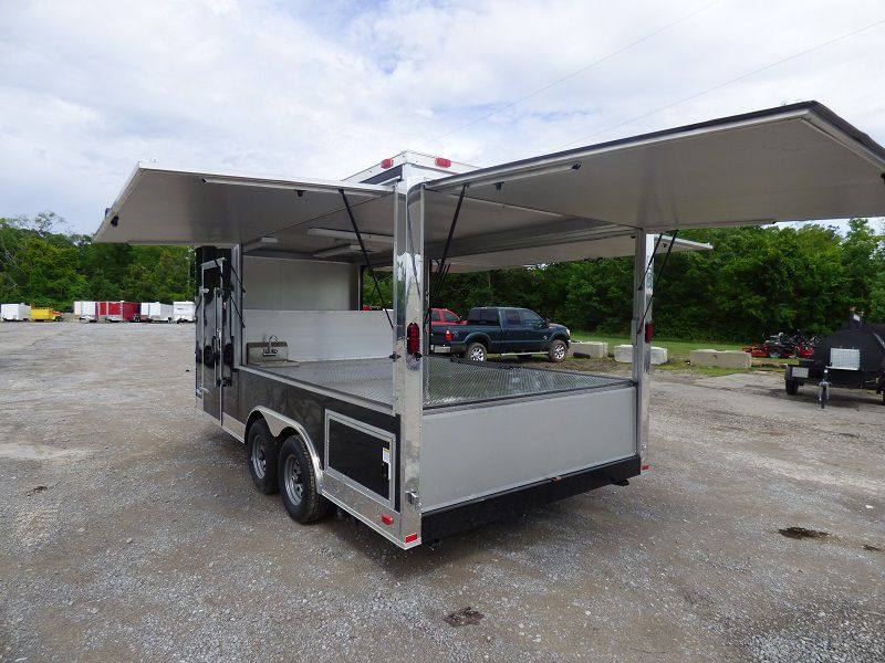 1292-concession-trailer-8.5-x18-black-vending-pizza-food-kitchen-23.jpg Concession Trailer 8.5'x18' Black - Vending Pizza Food Kitchen