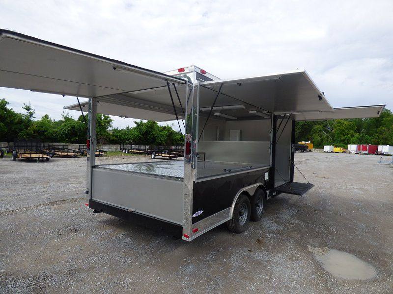 1292-concession-trailer-8.5-x18-black-vending-pizza-food-kitchen-26.jpg Concession Trailer 8.5'x18' Black - Vending Pizza Food Kitchen