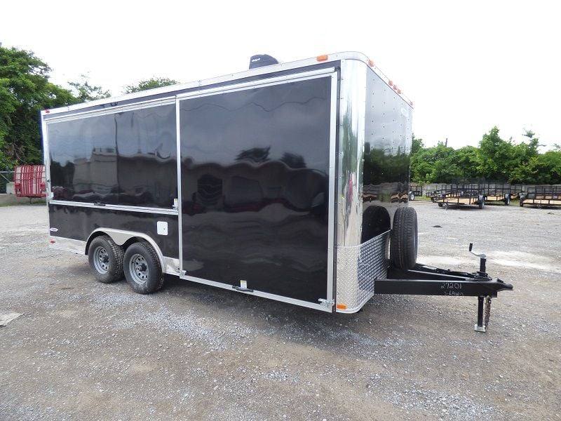 1292-concession-trailer-8.5-x18-black-vending-pizza-food-kitchen-6.jpg Concession Trailer 8.5'x18' Black - Vending Pizza Food Kitchen