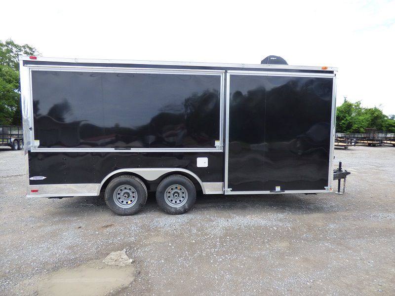 1292-concession-trailer-8.5-x18-black-vending-pizza-food-kitchen-9.jpg Concession Trailer 8.5'x18' Black - Vending Pizza Food Kitchen