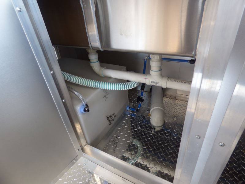 Concession Trailer 8.5'x18' Black Catering Event Food Restroom