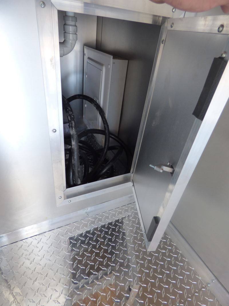 Concession Trailer 8.5'x18' Black Catering Event Food Restroom