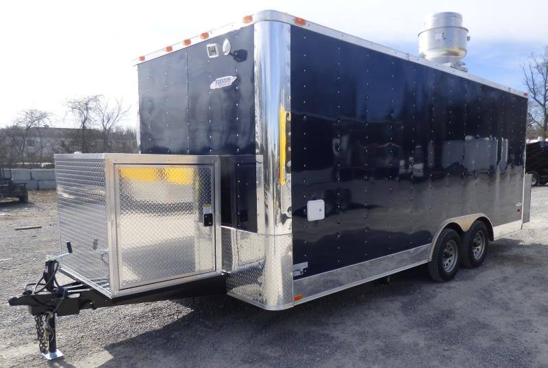 1296-concession-trailer-8.5-x18-indigo-blue-food-event-catering-bbq-2.jpg Concession Trailer 8.5'x18' Indigo Blue - Food Event Catering BBQ