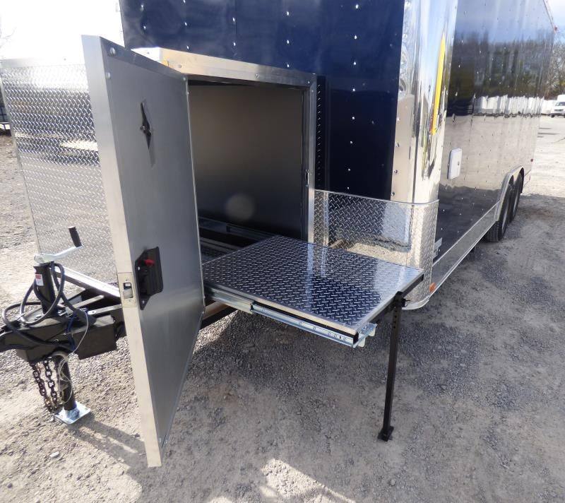 1296-concession-trailer-8.5-x18-indigo-blue-food-event-catering-bbq-20.jpg Concession Trailer 8.5'x18' Indigo Blue - Food Event Catering BBQ