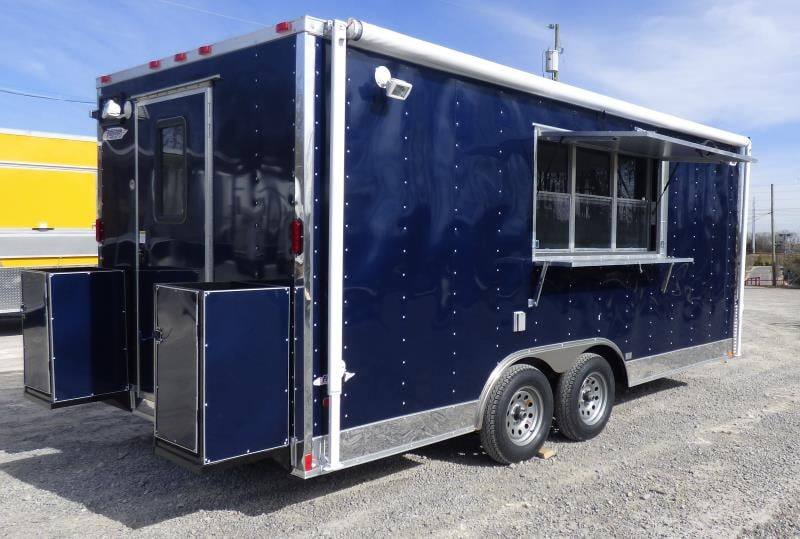 1296-concession-trailer-8.5-x18-indigo-blue-food-event-catering-bbq-5.jpg Concession Trailer 8.5'x18' Indigo Blue - Food Event Catering BBQ