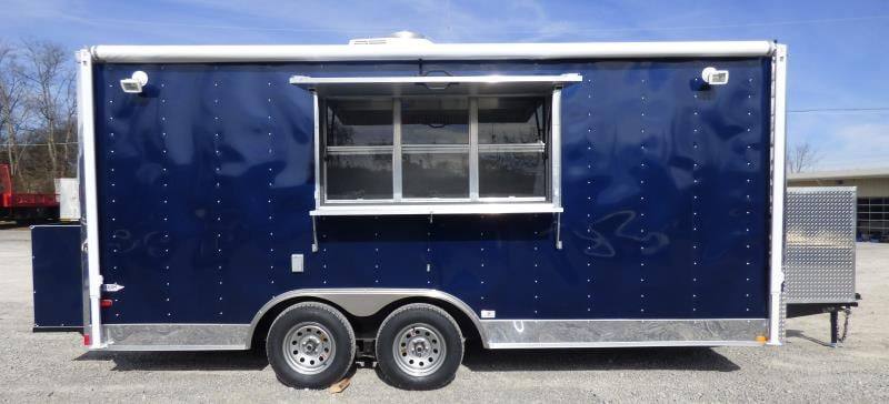 1296-concession-trailer-8.5-x18-indigo-blue-food-event-catering-bbq-8.jpg Concession Trailer 8.5'x18' Indigo Blue - Food Event Catering BBQ