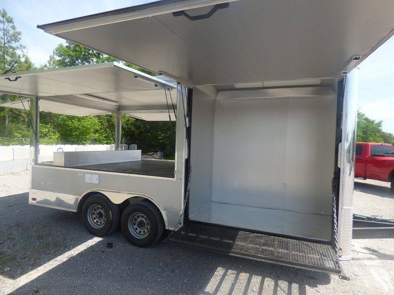 1299-concession-trailer-8.5-x18-silver-frost-enclosed-food-catering-kitchen-17.jpg Concession Trailer 8.5'x18' Silver Frost - Enclosed Food Catering Kitchen