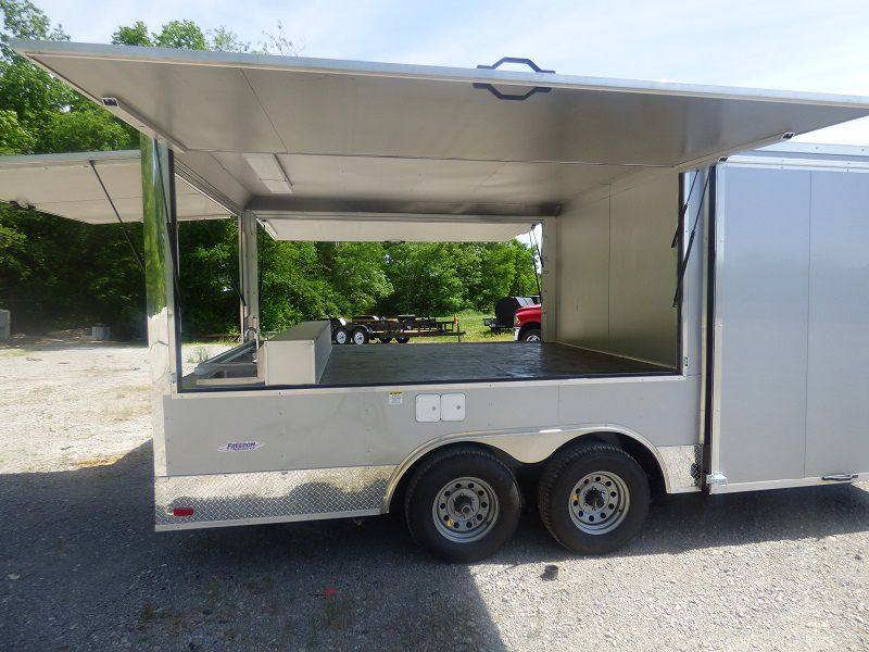 1299-concession-trailer-8.5-x18-silver-frost-enclosed-food-catering-kitchen-21.jpg Concession Trailer 8.5'x18' Silver Frost - Enclosed Food Catering Kitchen