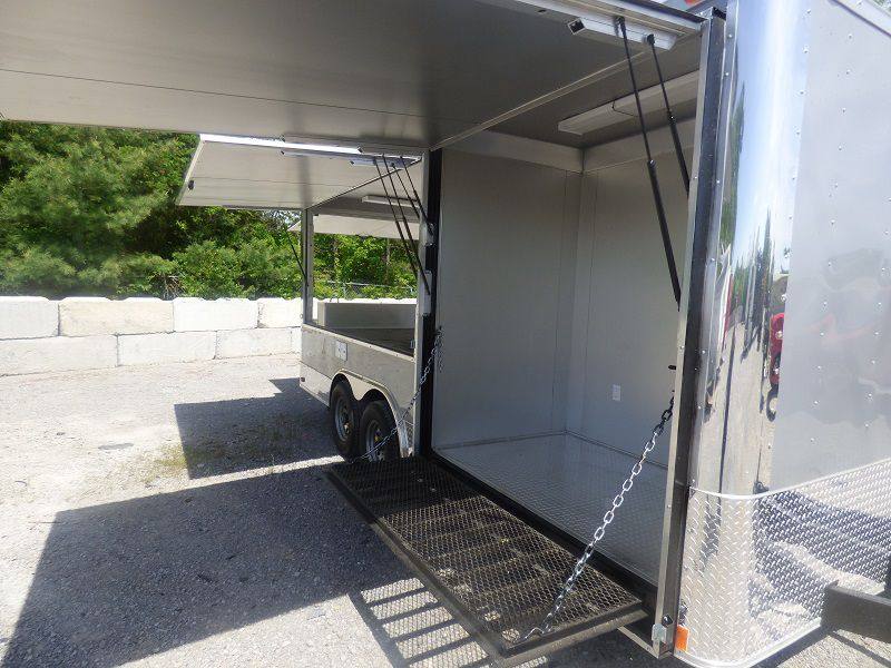 1299-concession-trailer-8.5-x18-silver-frost-enclosed-food-catering-kitchen-24.jpg Concession Trailer 8.5'x18' Silver Frost - Enclosed Food Catering Kitchen