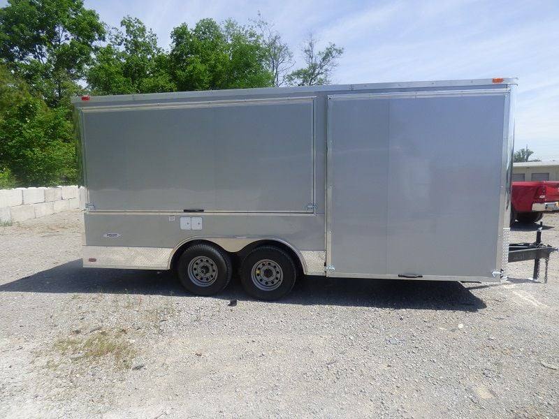 1299-concession-trailer-8.5-x18-silver-frost-enclosed-food-catering-kitchen-6.jpg Concession Trailer 8.5'x18' Silver Frost - Enclosed Food Catering Kitchen