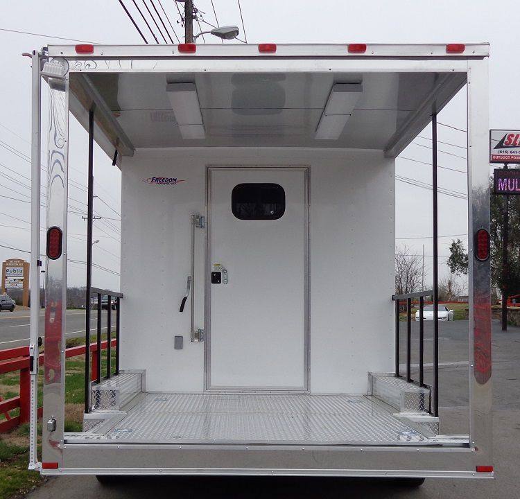 Concession Trailer 8.5'x18' White - BBQ Smoker Catering Food