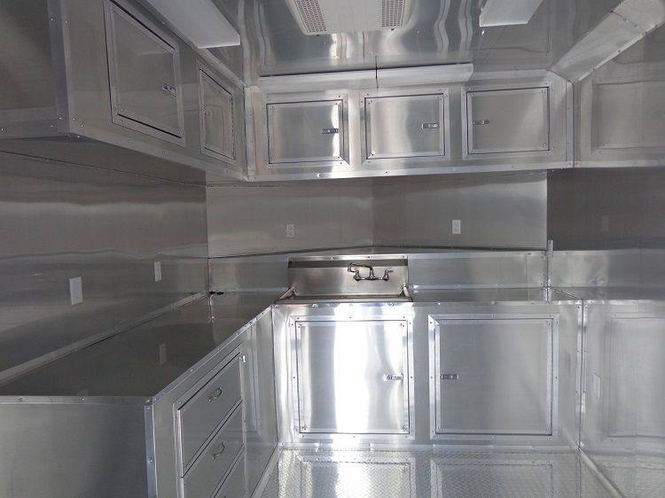 Concession Trailer 8.5'x18' White - BBQ Smoker Catering Food