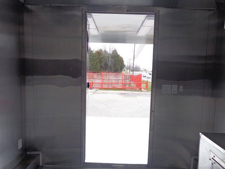 Concession Trailer 8.5'x18' White - BBQ Smoker Catering Food