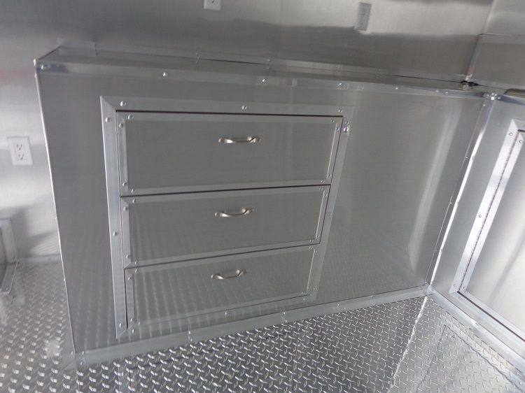 Concession Trailer 8.5'x18' White - BBQ Smoker Catering Food