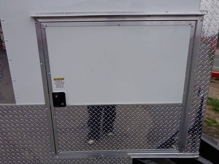 Concession Trailer 8.5'x18' White - BBQ Smoker Catering Food