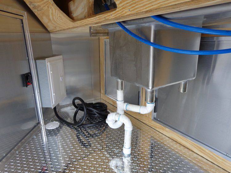 Concession Trailer 8.5'x18' White - BBQ Smoker Catering Food