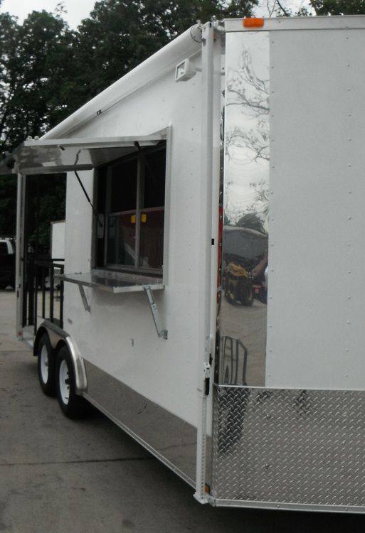 1302-concession-trailer-8.5-x18-white-bbq-smoker-vending-catering-10.jpg Concession Trailer 8.5'x18' White - BBQ Smoker Vending Catering