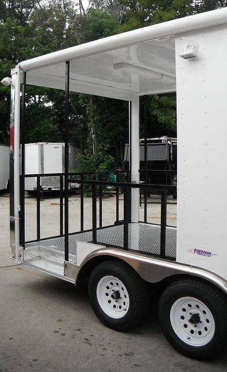 1302-concession-trailer-8.5-x18-white-bbq-smoker-vending-catering-13.jpg Concession Trailer 8.5'x18' White - BBQ Smoker Vending Catering